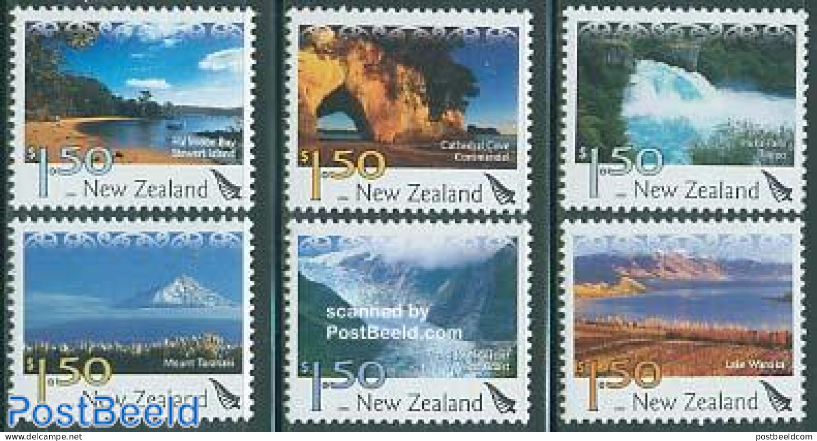 New Zealand 2006 Definitives, Tourism 6v, Mint NH, Nature - Sport - Various - Water, Dams & Falls - Mountains & Mounta.. - Ongebruikt
