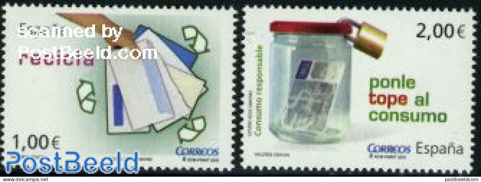 Spain 2010 Recycling 2v, Mint NH, Nature - Environment - Unused Stamps