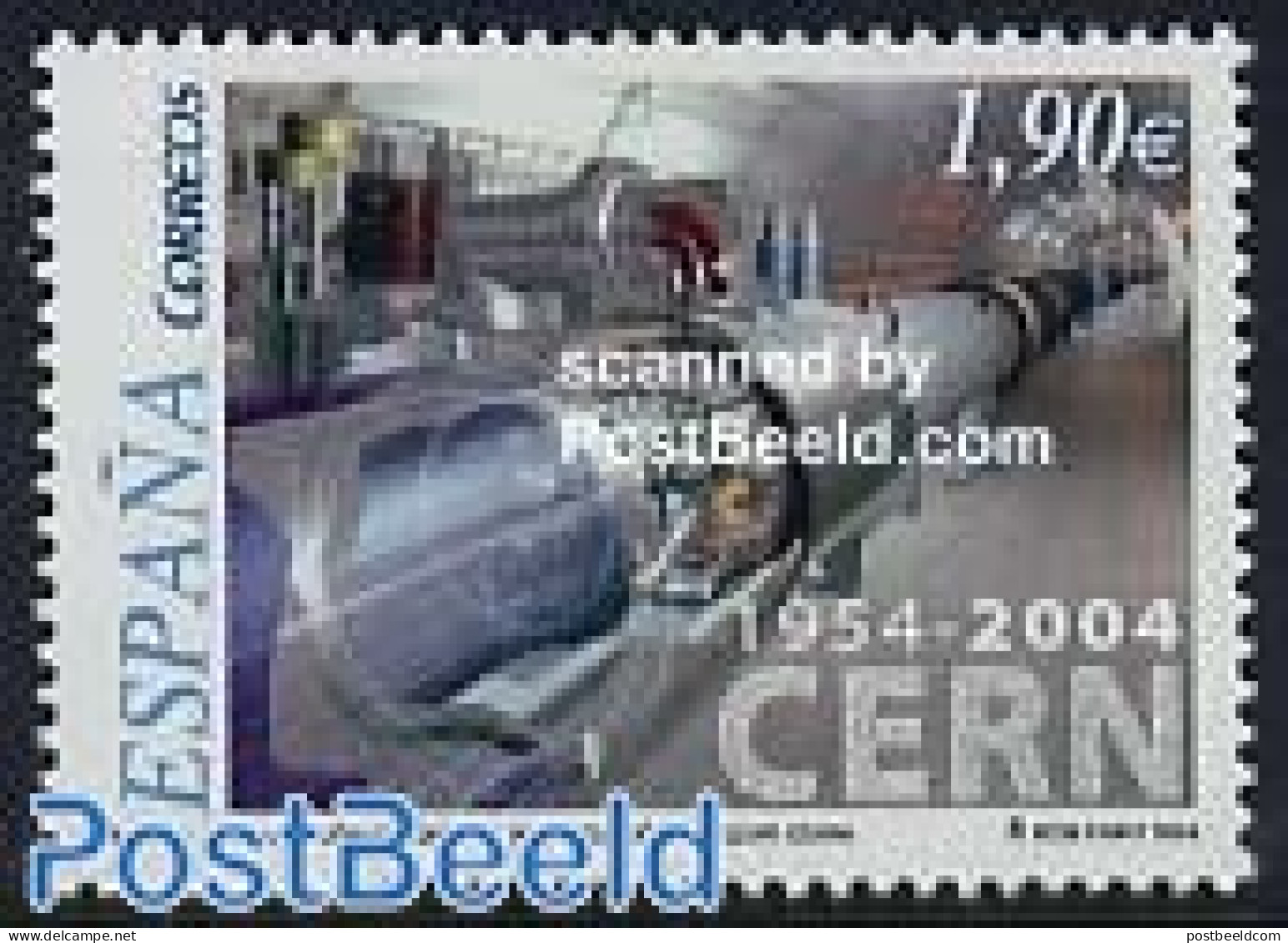 Spain 2004 CERN 1v, Mint NH, Science - Atom Use & Models - Physicians - Ongebruikt