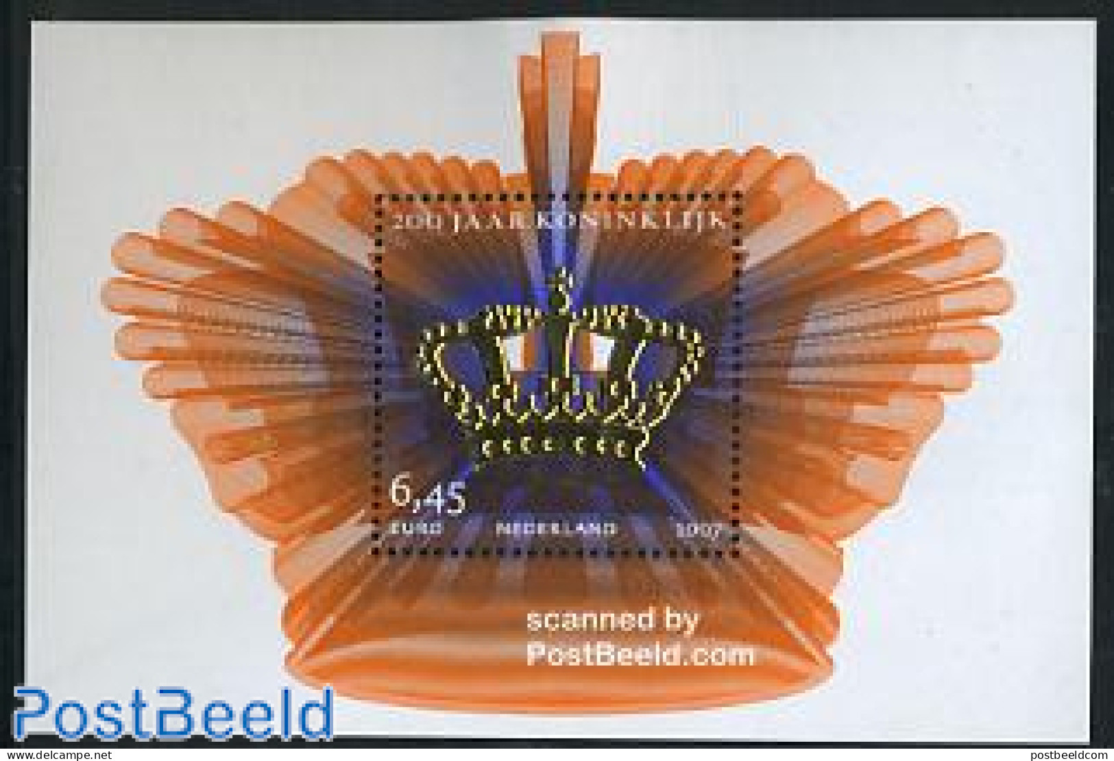 Netherlands 2007 200 Years Royal S/s, Mint NH, History - Kings & Queens (Royalty) - Ungebraucht