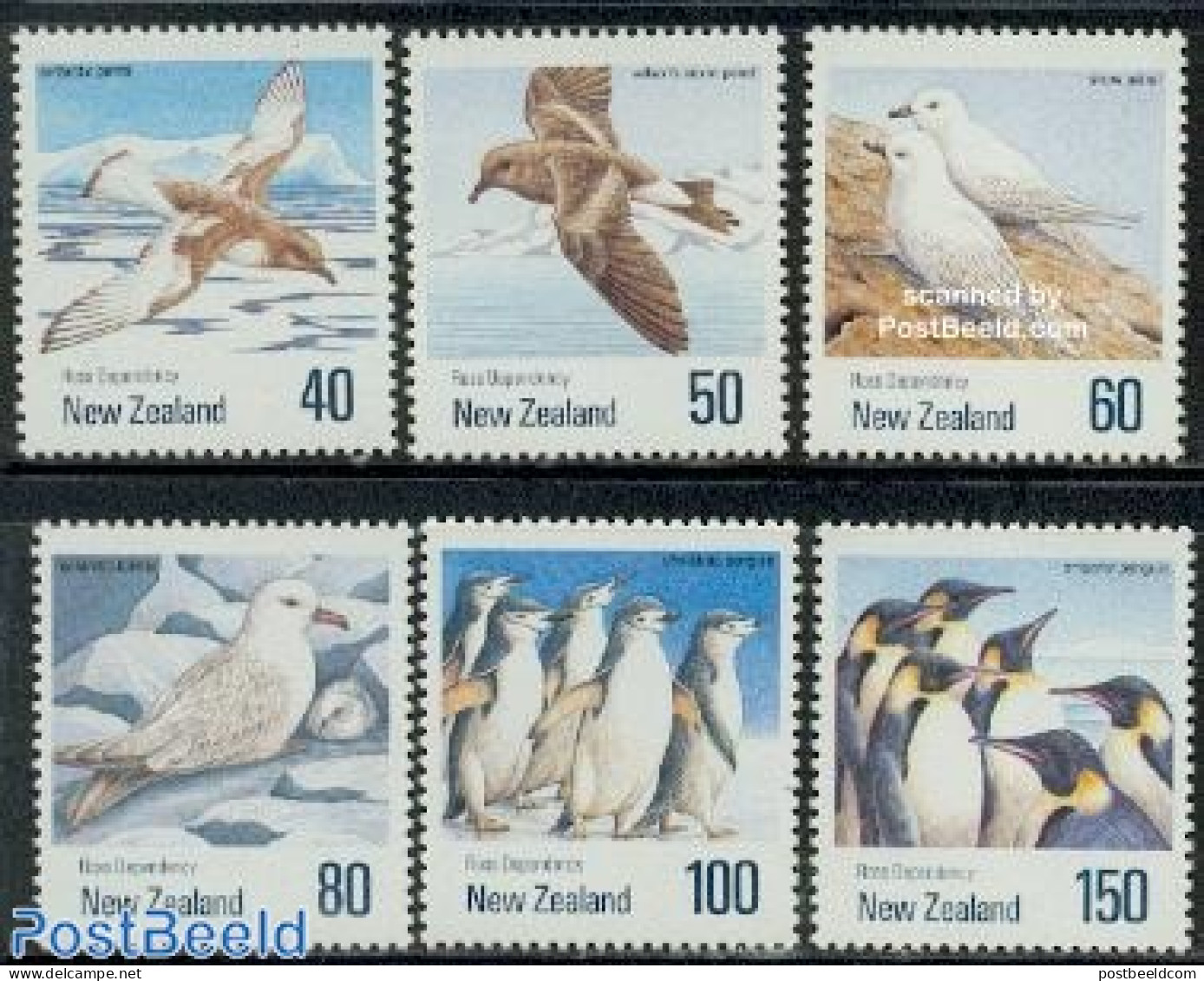 New Zealand 1990 Antarctic Birds 6v, Mint NH, Nature - Science - Birds - Penguins - The Arctic & Antarctica - Unused Stamps