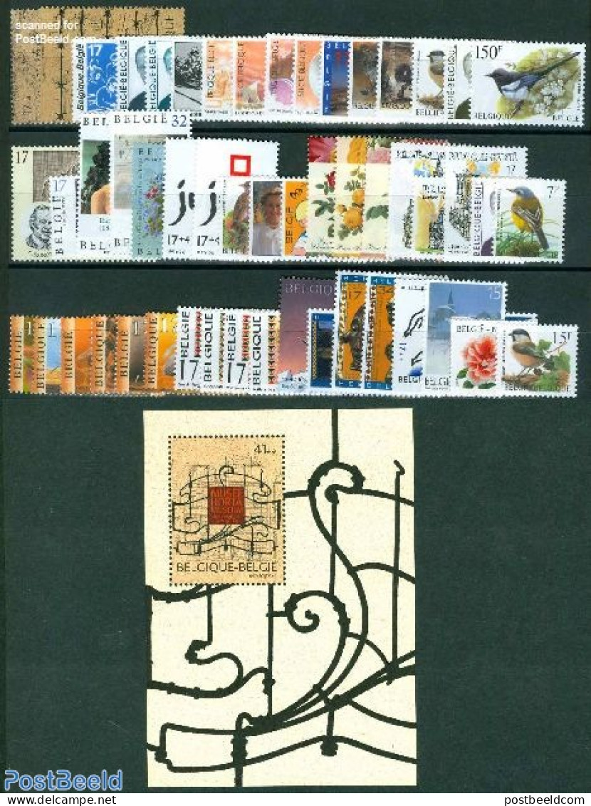 Belgium 1997 Yearset 1997, Complete, 51v + 1 S/s, Mint NH, Various - Yearsets (by Country) - Nuevos