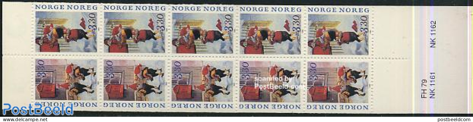 Norway 1992 Christmas Booklet, Mint NH, Stamp Booklets - Unused Stamps