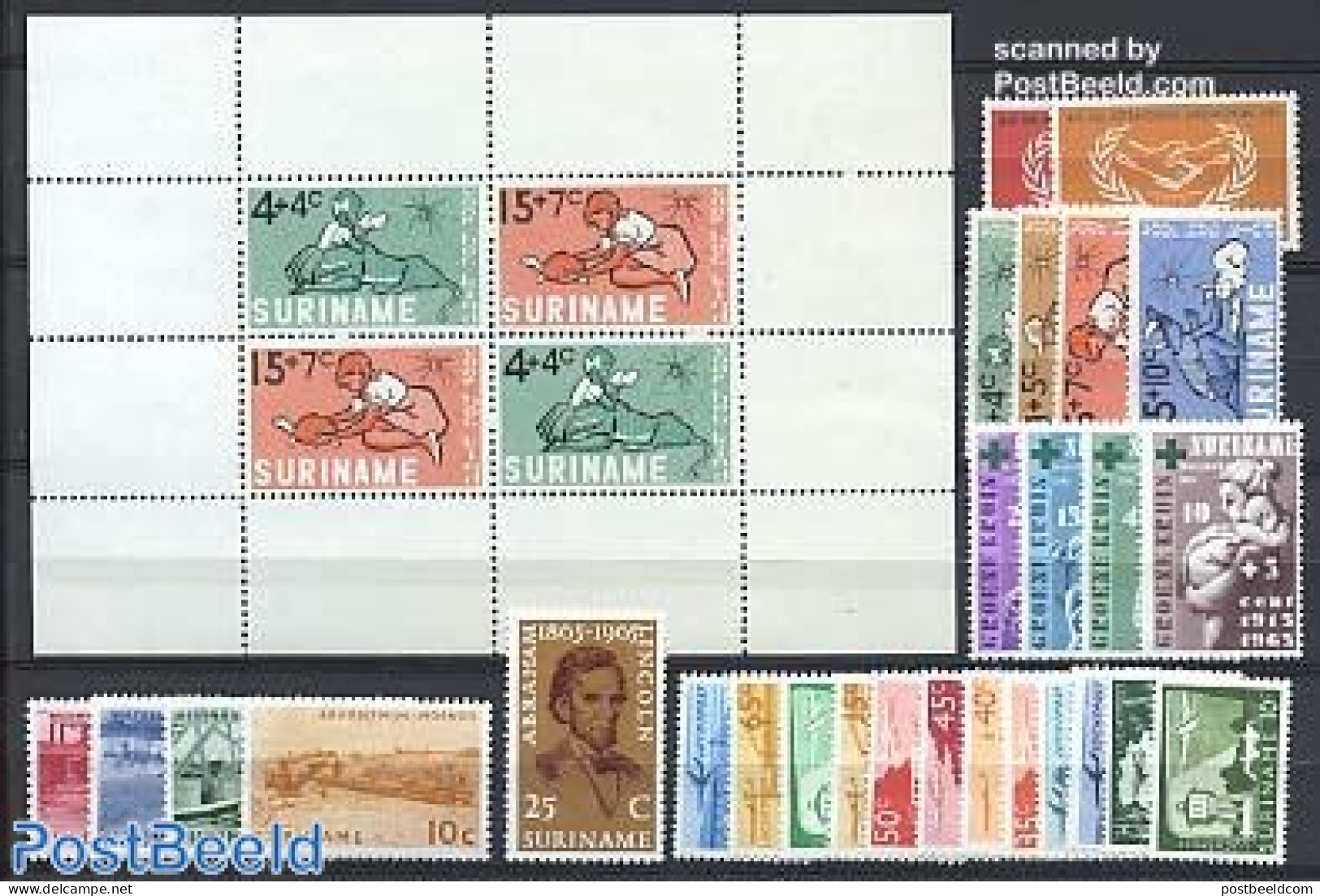 Suriname, Colony 1965 Yearset 1965 (27v+1s/s), Mint NH, Various - Yearsets (by Country) - Unclassified