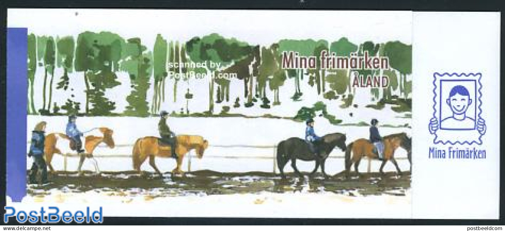 Aland 2008 Personal Christmas Stamp Booklet S-a, Mint NH, Nature - Religion - Horses - Christmas - Stamp Booklets - Kerstmis