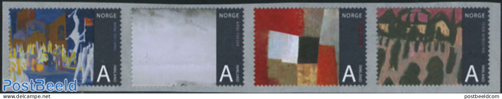 Norway 2008 Art 4v S-a, Mint NH, Art - Modern Art (1850-present) - Paintings - Unused Stamps