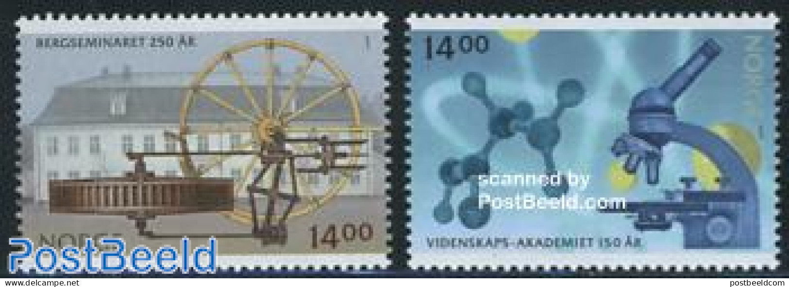 Norway 2007 Science & Mining 2v, Mint NH, Science - Mining - Unused Stamps