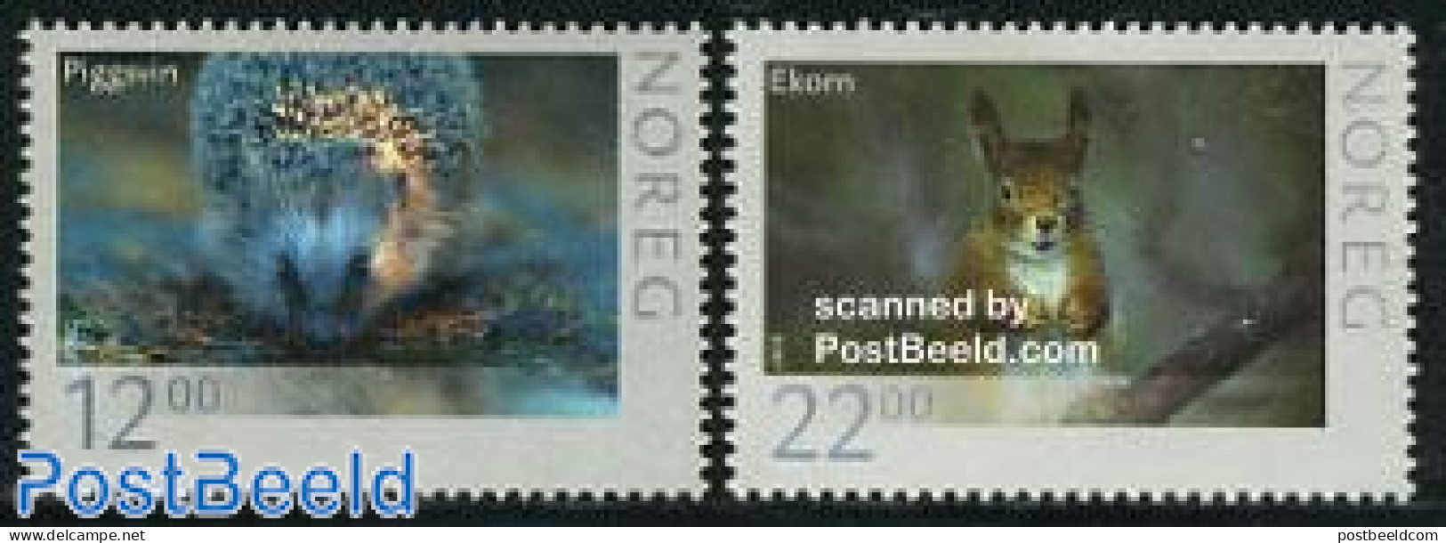 Norway 2007 Animals 2v, Mint NH, Nature - Animals (others & Mixed) - Hedgehog - Unused Stamps