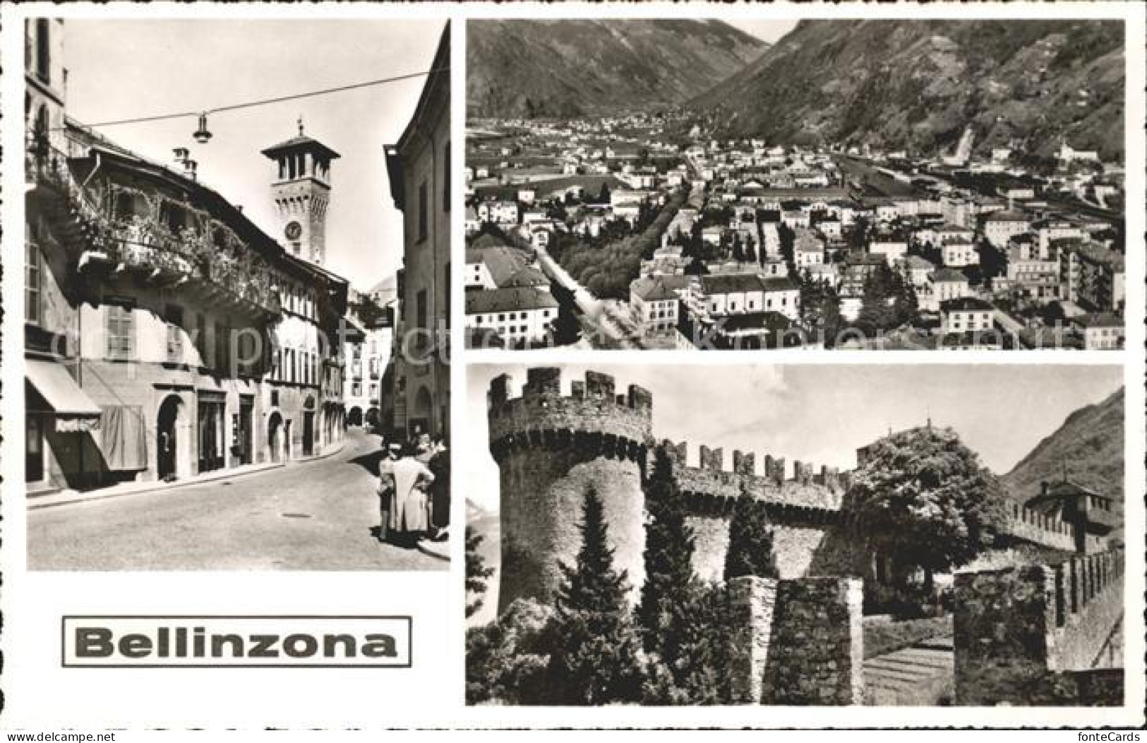 11631321 Bellinzona Gesamtansicht Strassenpartie Castello Bellinzona - Andere & Zonder Classificatie