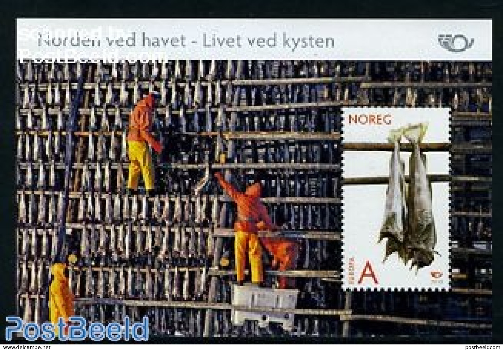Norway 2010 Norden, Coastal Life S/s, Mint NH, Health - History - Nature - Food & Drink - Europa Hang-on Issues - Fish.. - Neufs