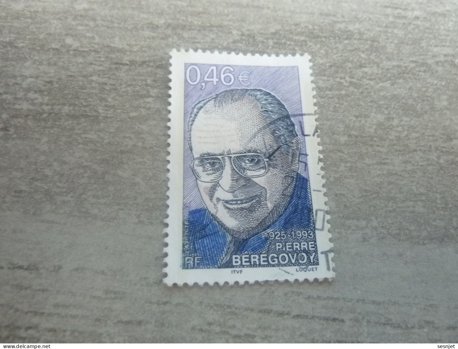 Pierre Bérégovoy (1925-1993) Homme Politique - 0.46 € - Yt 3553 - Oblitéré - Année 2003 - - Usados