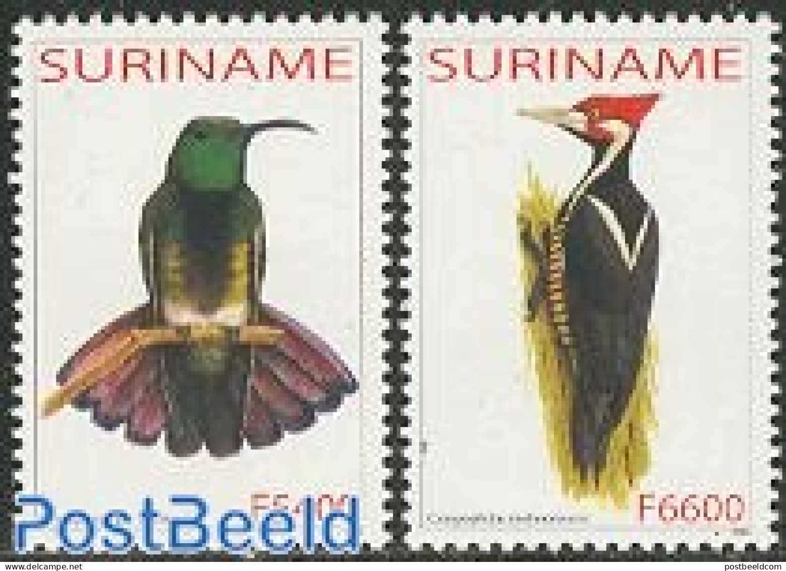Suriname, Republic 2003 Birds 2v, Mint NH, Nature - Birds - Suriname