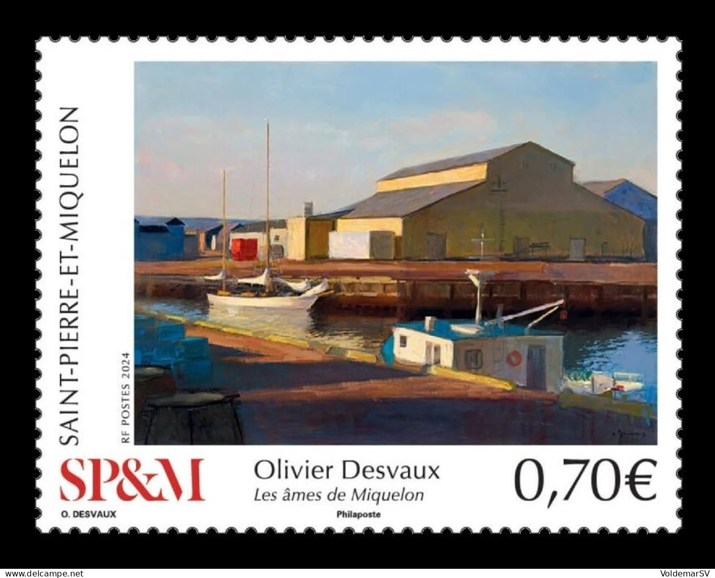 St. Pierre And Miquelon 2024 Mih. 1413 Souls Of Miquelon. Painting By Olivier Desvaux. Ships. Boats MNH ** - Neufs