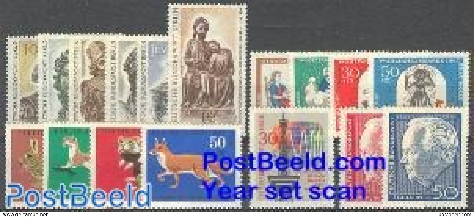 Germany, Berlin 1967 Year Set 1967 (17v), Mint NH - Unused Stamps