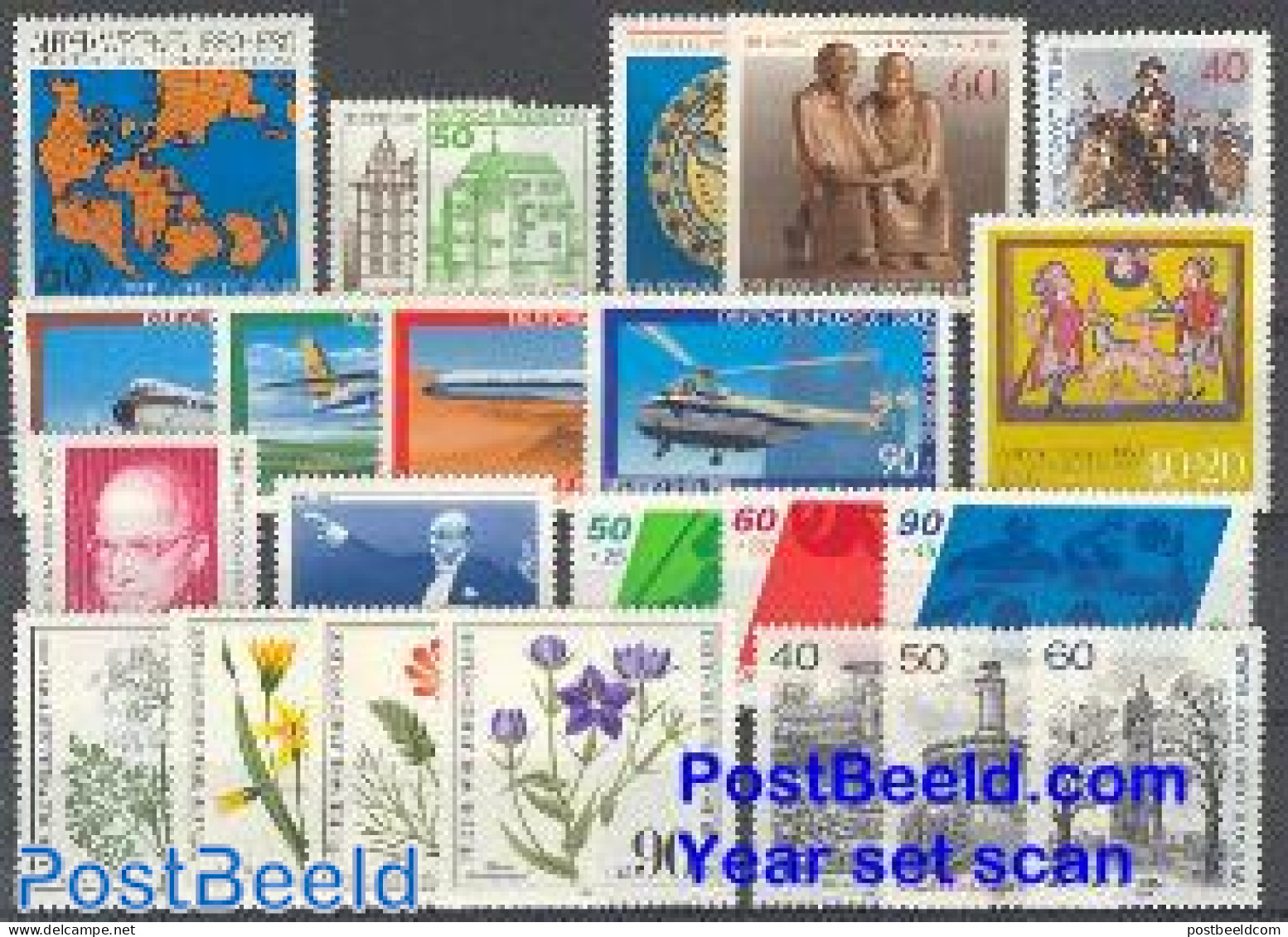 Germany, Berlin 1980 Year Set 1980 (23v), Mint NH - Unused Stamps