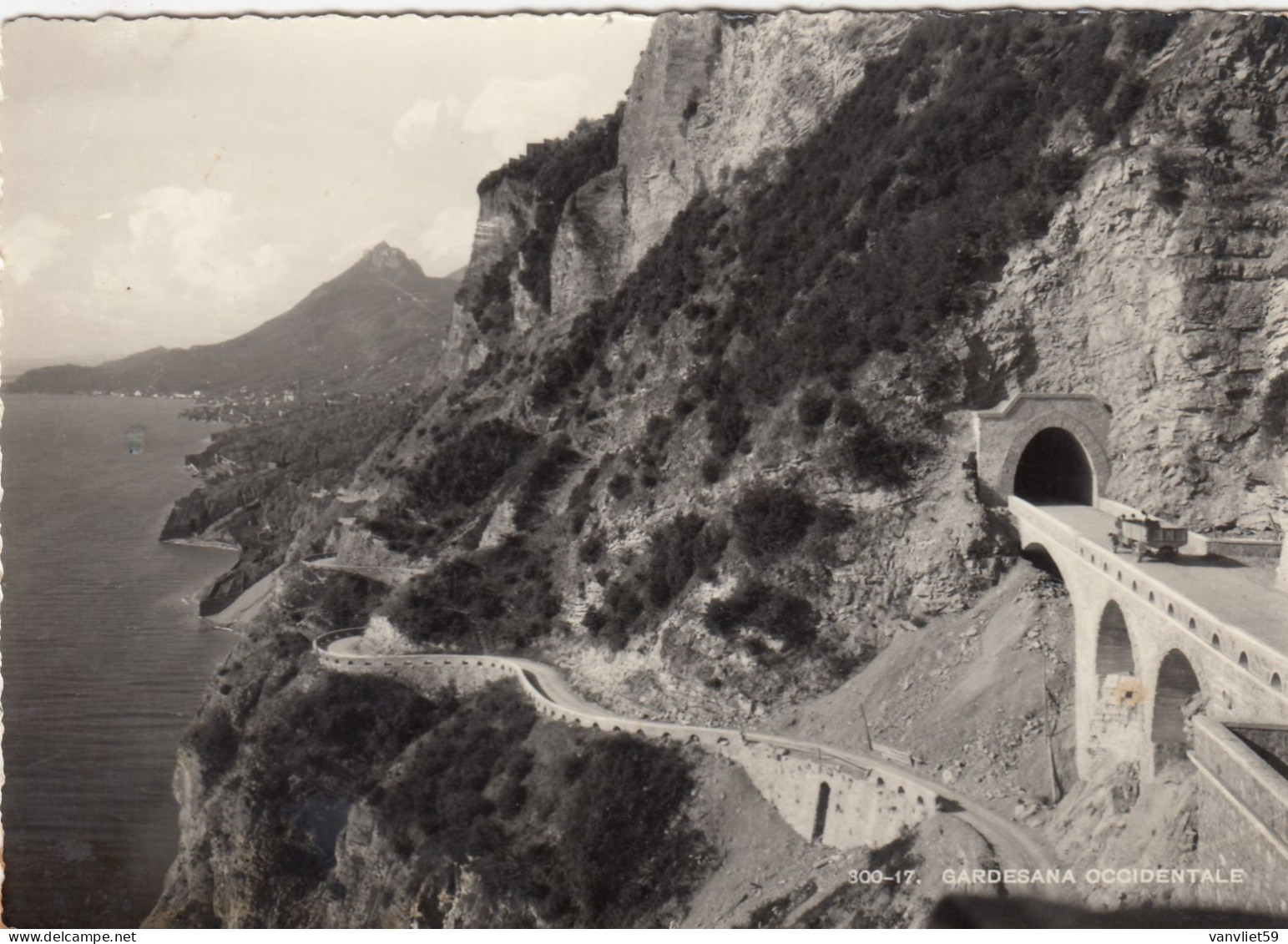 LIMONE-GARGNANO-DESENZANO-RIVA-LAGO DI GARDA-GARDESANA OCCIDENTALE-CARTOLINA VERA FOTOGRAFIA- VIAGGIATA IL 22-9-1956 - Brescia