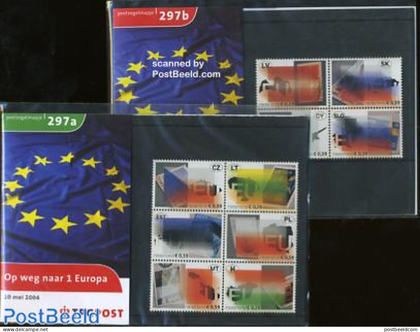 Netherlands 2004 New EU Members Pres.packet, Mint NH, History - Various - Europa Hang-on Issues - Stamps On Stamps - M.. - Nuovi