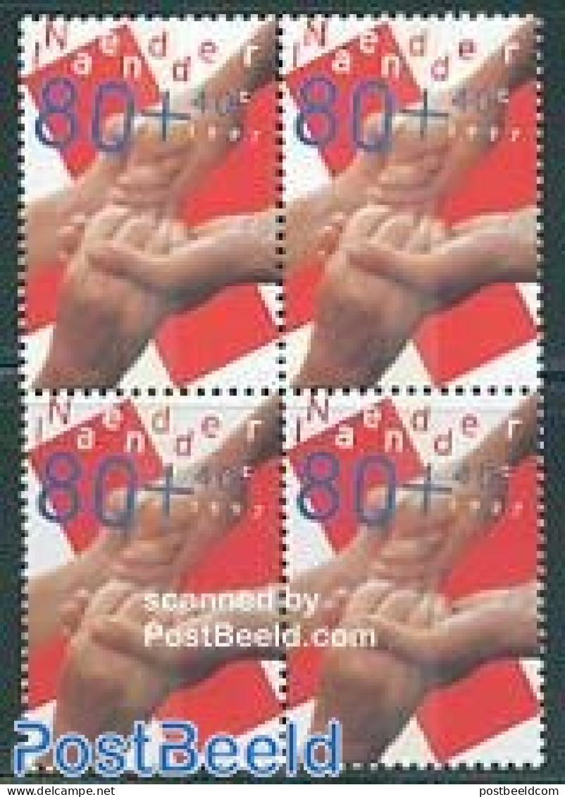 Netherlands 1997 Red Cross 1v Block Of 4 [+], Mint NH, Health - Red Cross - Unused Stamps