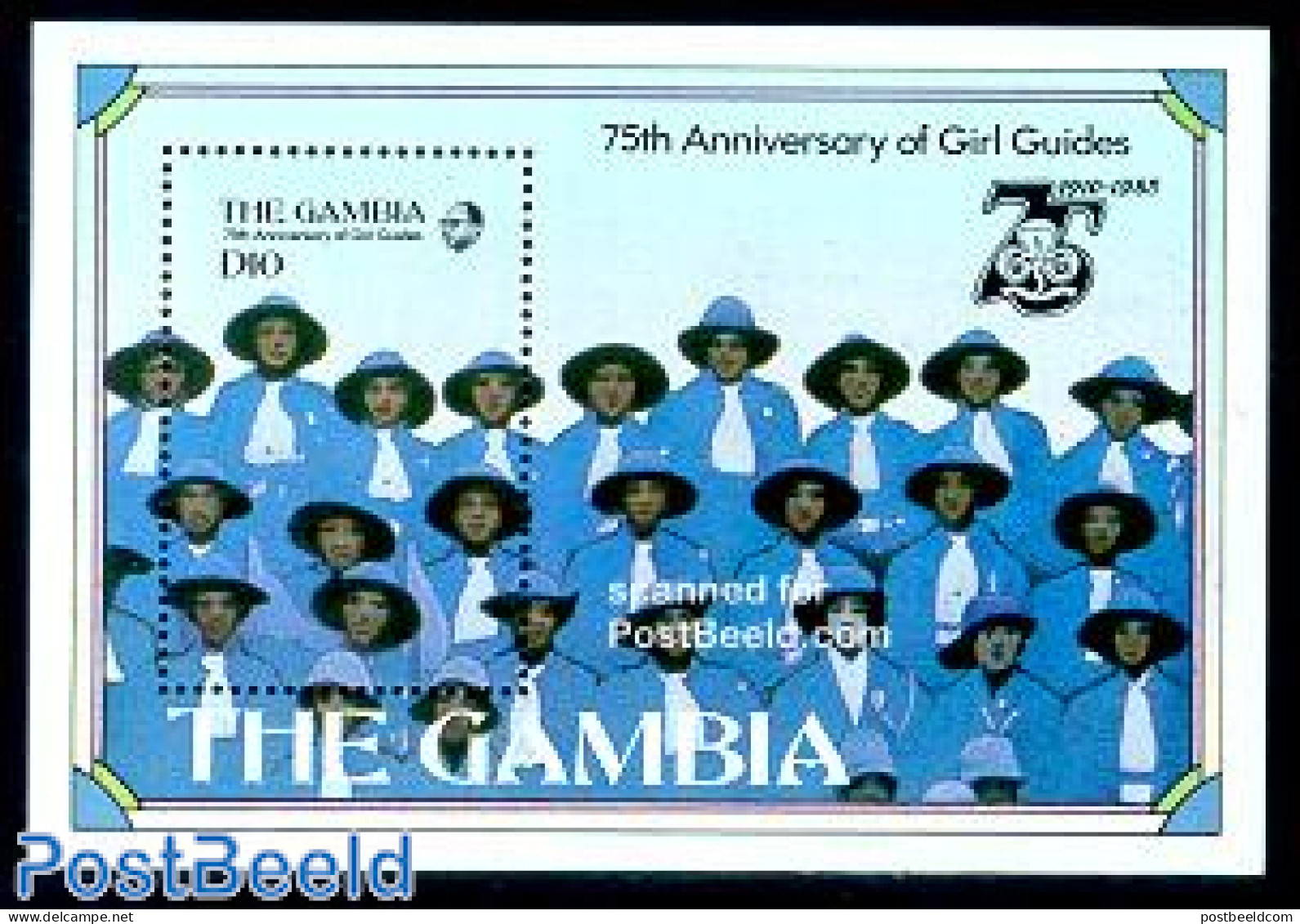 Gambia 1985 Girl Guides S/s, Mint NH, Sport - Scouting - Gambie (...-1964)