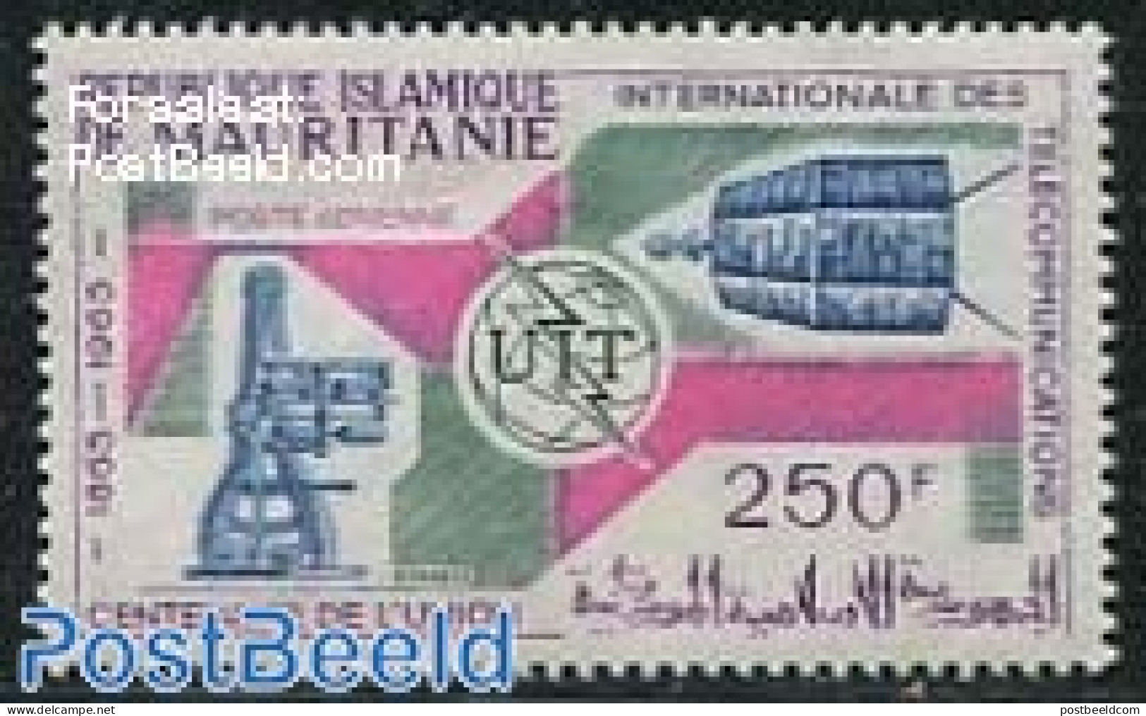 Mauritania 1965 I.T.U. Centenary 1v, Mint NH, Science - Transport - Various - Telecommunication - Space Exploration - .. - Telekom
