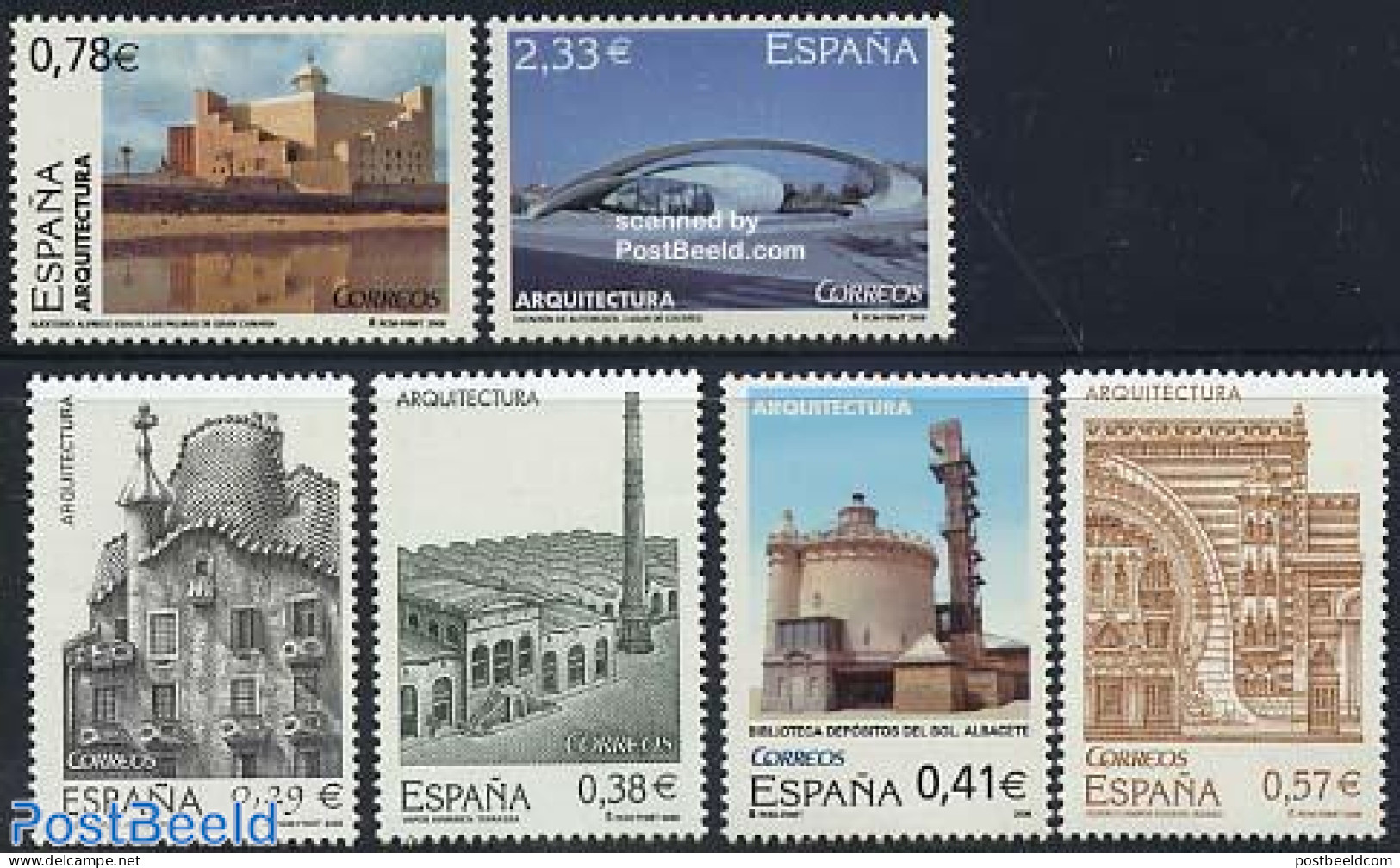 Spain 2006 Architecture 6v, Mint NH, Art - Architecture - Modern Architecture - Unused Stamps