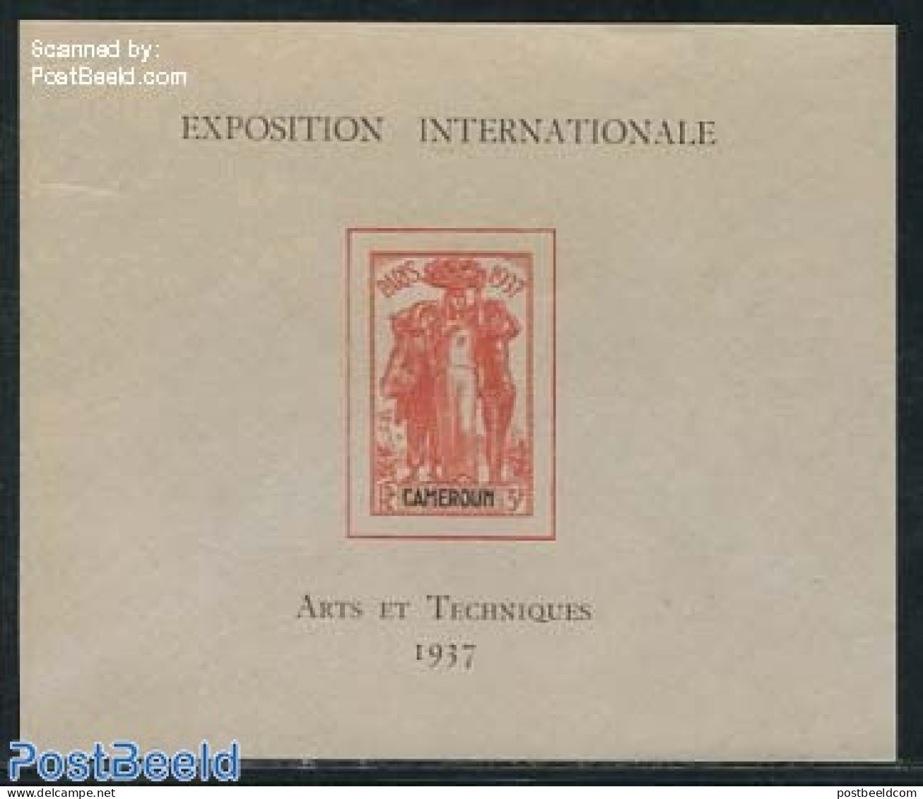 Cameroon 1937 World Expo S/s, Unused (hinged), Various - World Expositions - Cameroon (1960-...)