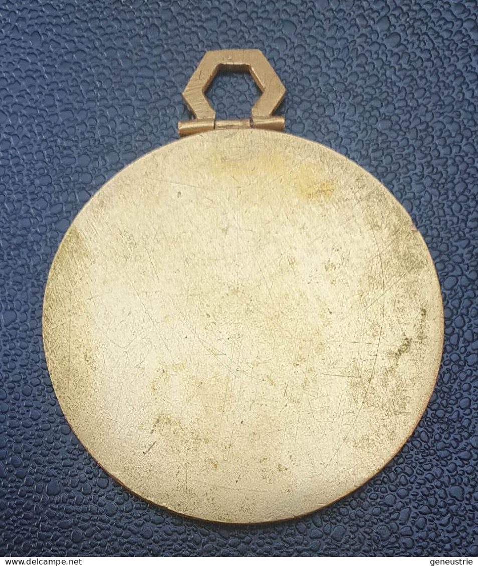 Grande Médaille Religieuse Bronze "Vierge à L'Enfant" Graveur: Fernand Py - Religious Medal - Godsdienst & Esoterisme