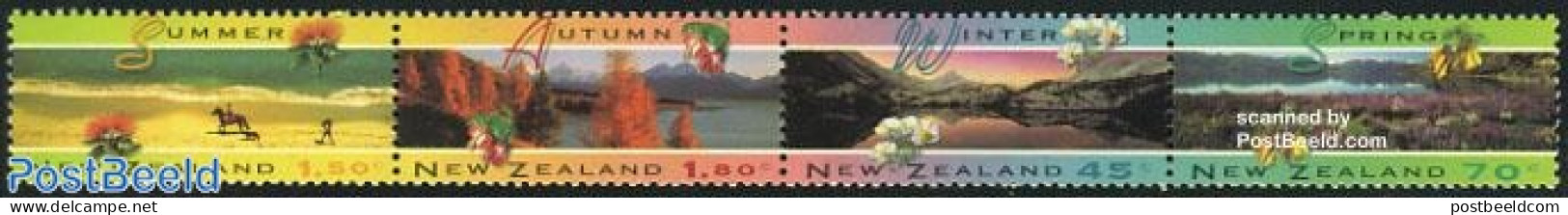 New Zealand 1994 Landscapes In Seasons 4v [:::], Mint NH - Ungebraucht
