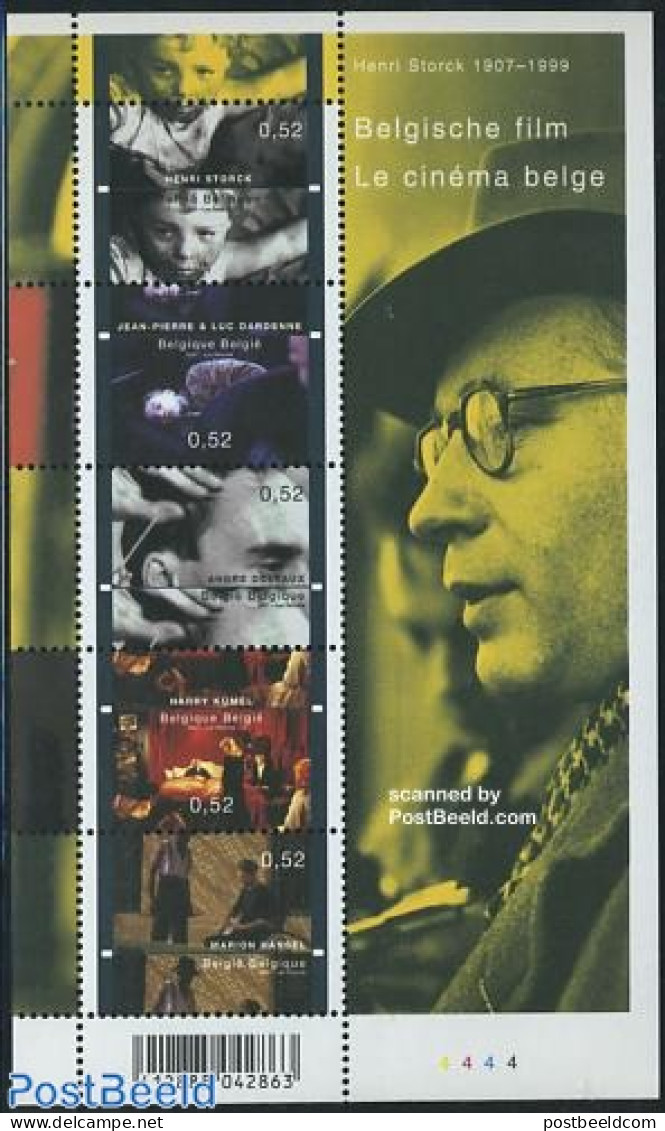 Belgium 2007 Film, Henri Storck 5v M/s, Mint NH, Performance Art - Film - Nuovi