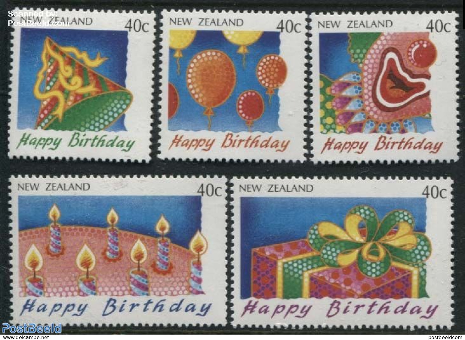 New Zealand 1991 HAPPY BIRTHDAY 5V, Mint NH - Unused Stamps