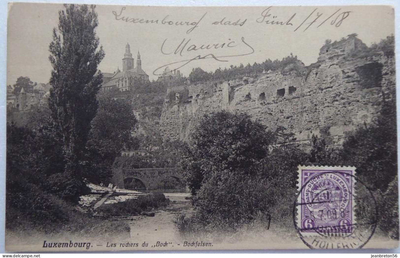 Luxembourg - Les Rochers Du "Bock" - CPA 1908 - Other & Unclassified