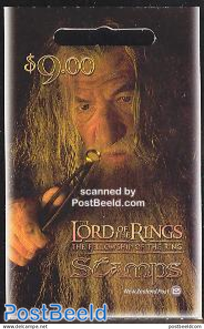 New Zealand 2001 LORD OF THE RINGS BOOKLET, Mint NH, Stamp Booklets - Art - Authors - Photography - Science Fiction - Neufs