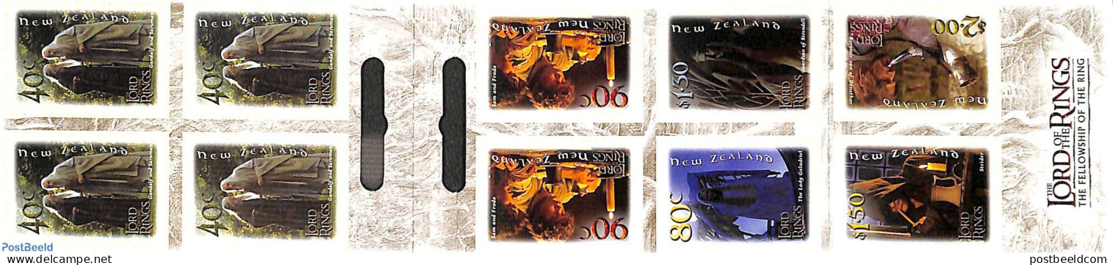 New Zealand 2001 LORD OF THE RINGS BOOKLET, Mint NH, Stamp Booklets - Art - Authors - Photography - Science Fiction - Neufs
