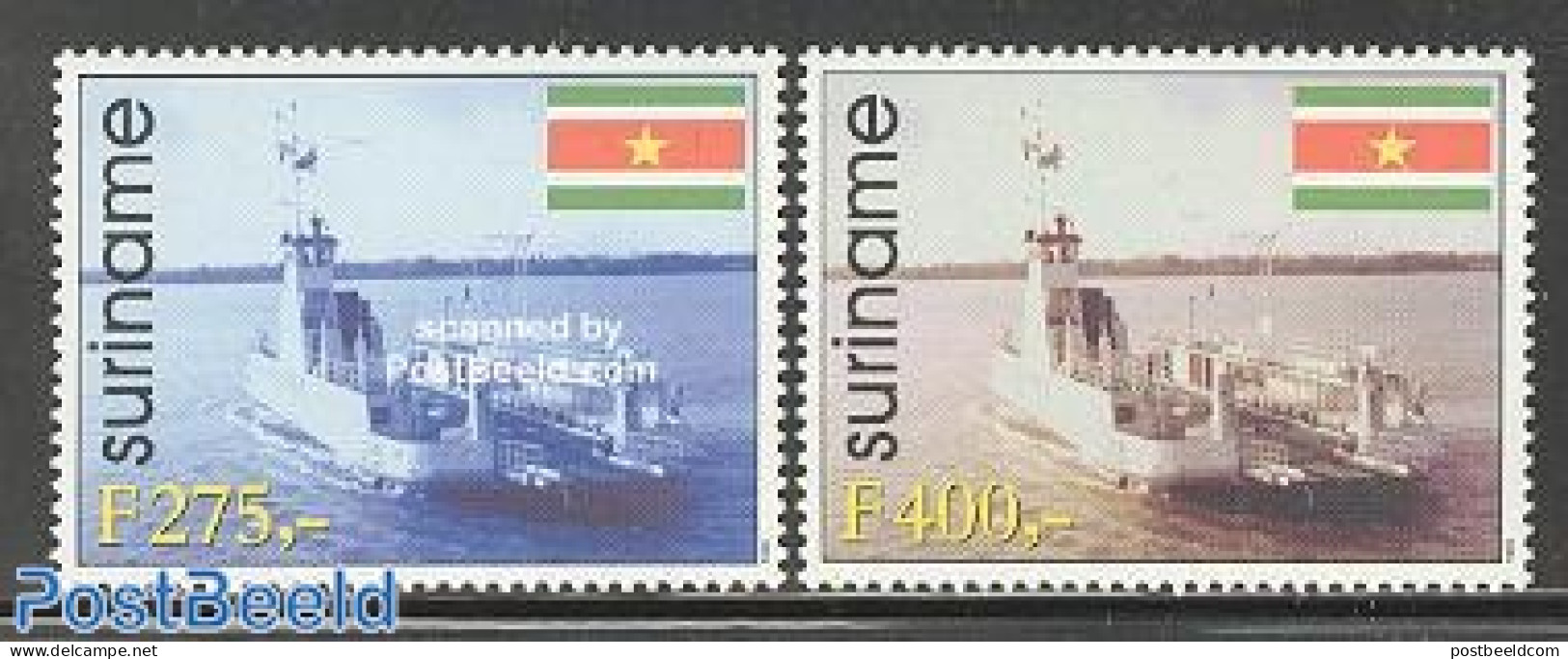 Suriname, Republic 1998 Ferry To Guyana 2v, Mint NH, Transport - Various - Ships And Boats - Joint Issues - Ships