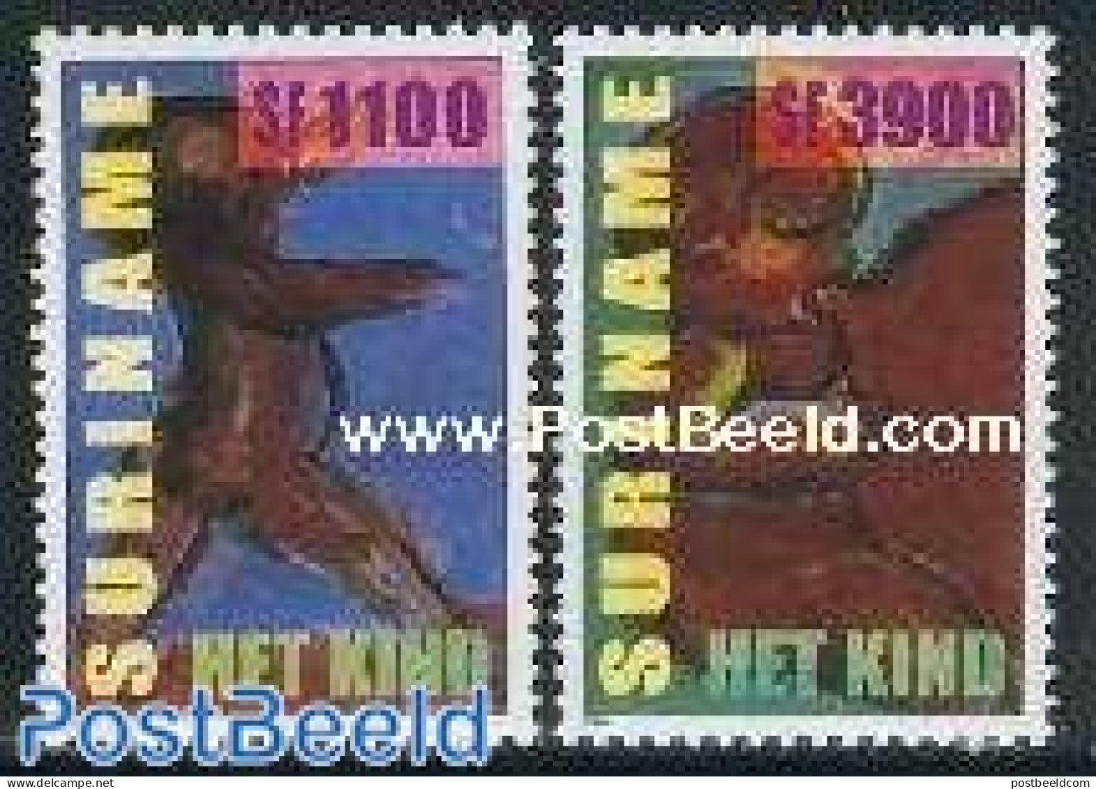 Suriname, Republic 2000 Child Welfare 2v, Mint NH - Suriname