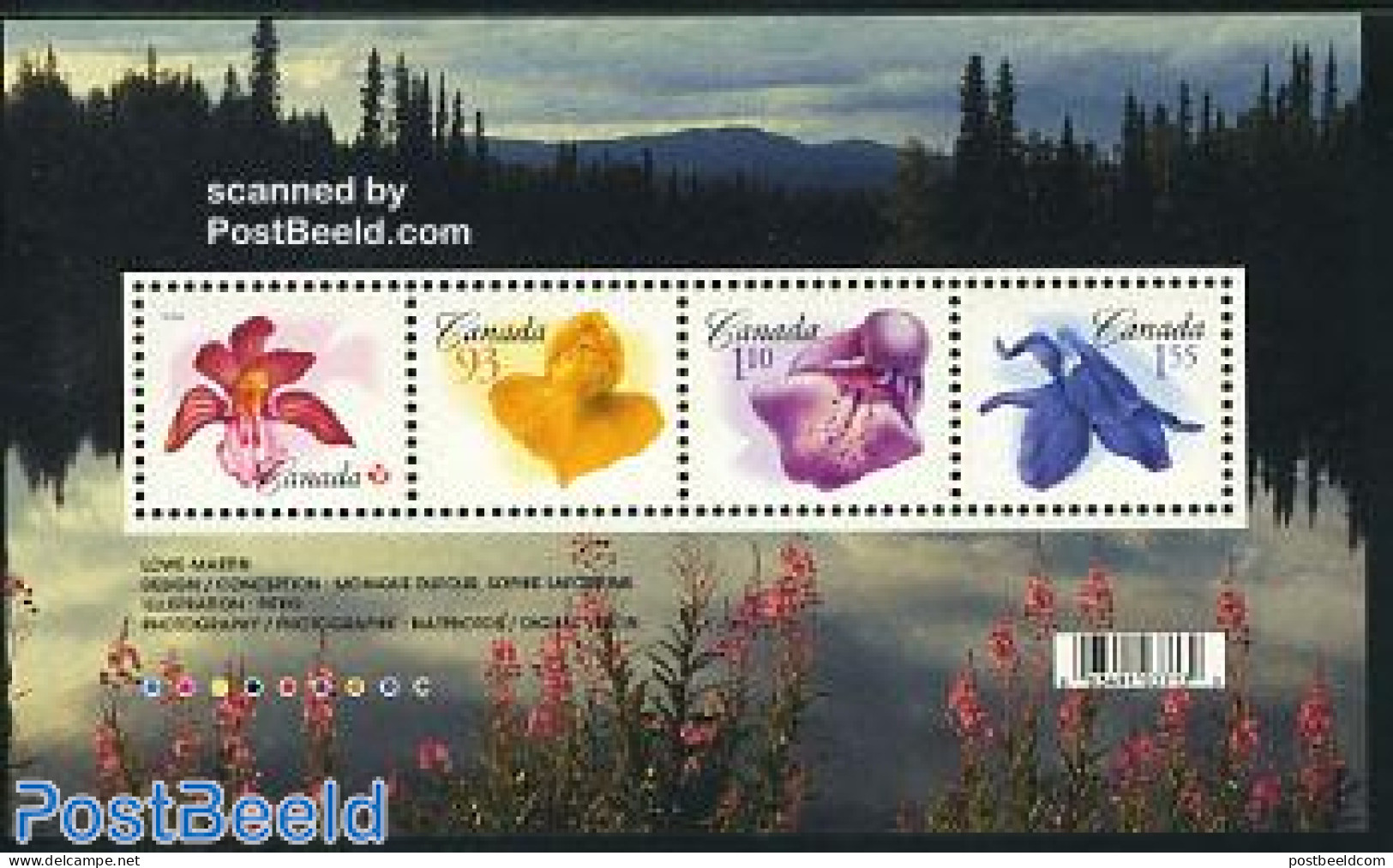 Canada 2006 Flowers 4v M/s, Mint NH, Nature - Flowers & Plants - Nuevos