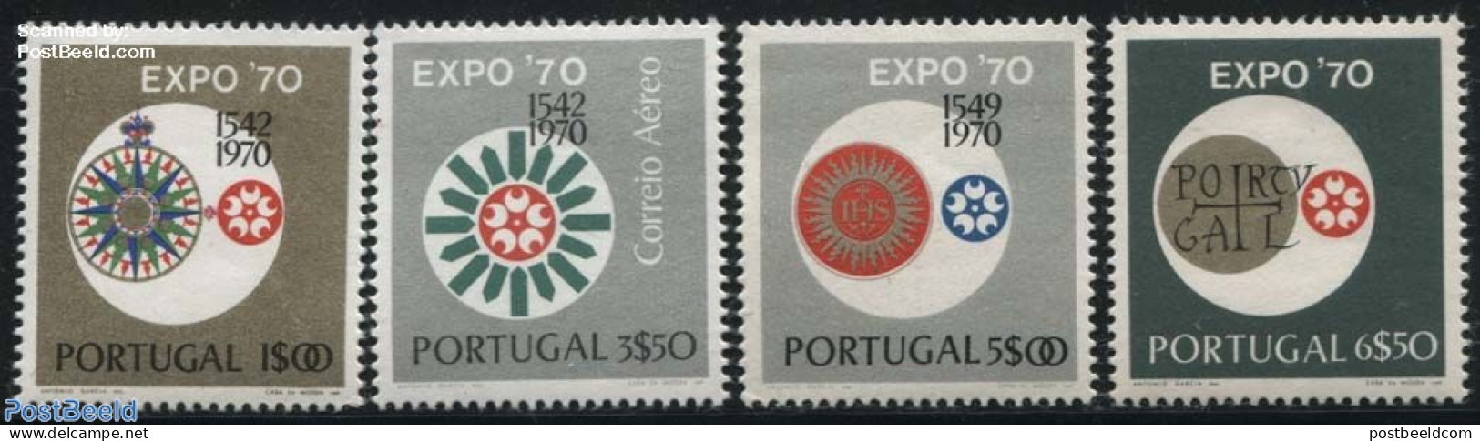 Portugal 1970 Expo 70 4v, Mint NH, Various - World Expositions - Nuevos