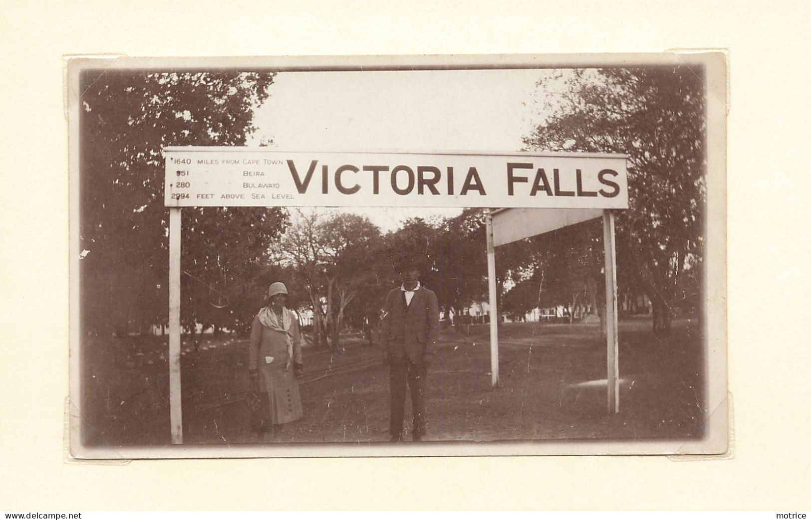 VICTORIA FALLS - Afrique Du Sud (photo En 1929, Format 11,5cm X 7cm) - Afrika