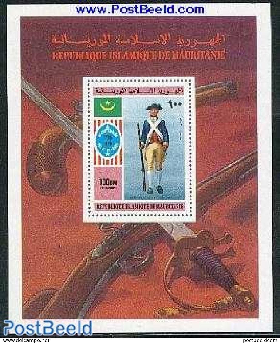 Mauritania 1976 U.S. Independence Bi-centenary S/s, Mint NH, History - Various - US Bicentenary - Uniforms - Costumi