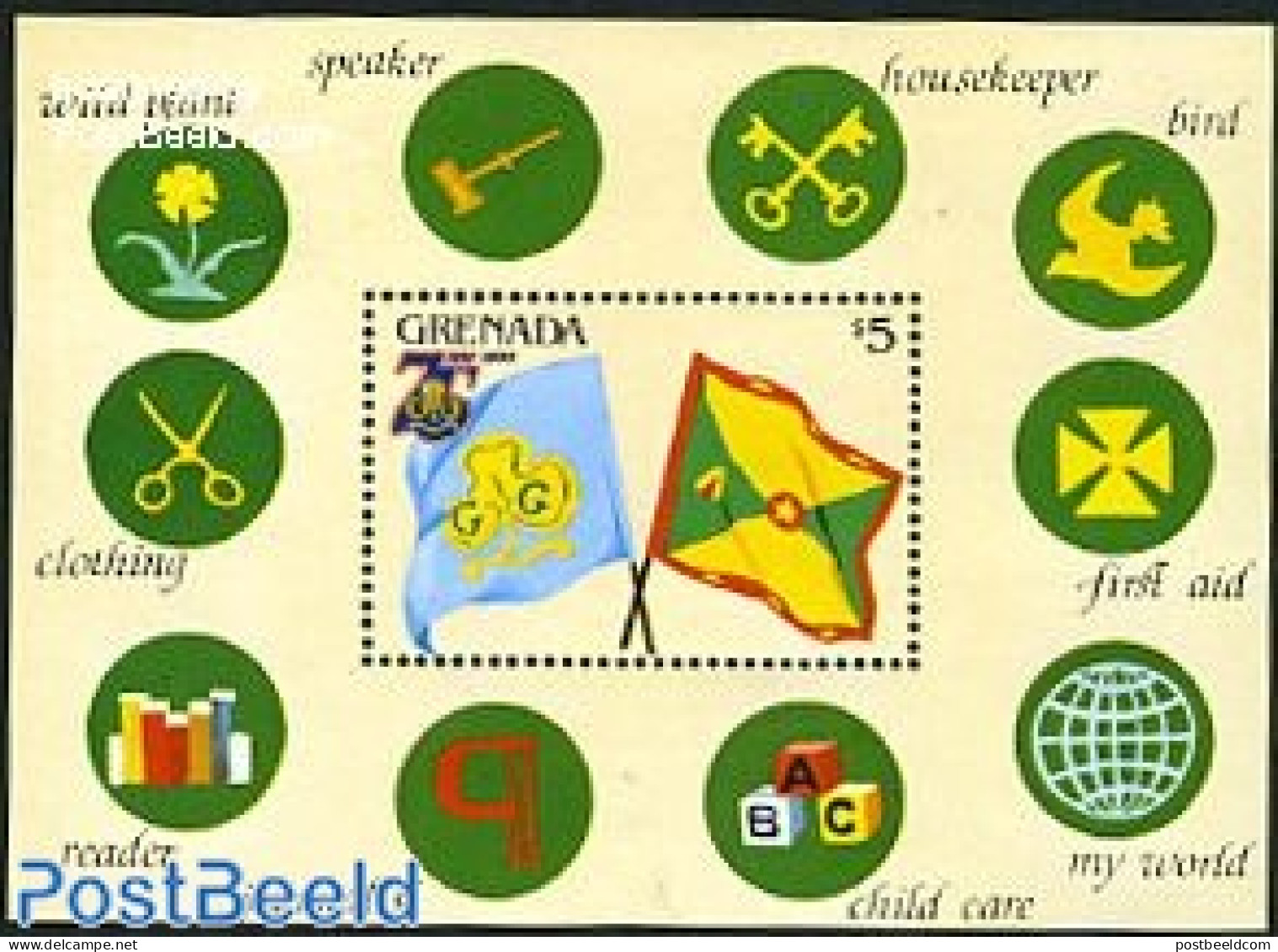 Grenada 1985 Girl Guides S/s, Mint NH, Sport - Scouting - Other & Unclassified