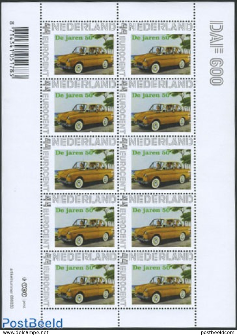 Netherlands 2008 Personal Stamps, DAF M/s, Mint NH, Transport - Automobiles - Ungebraucht