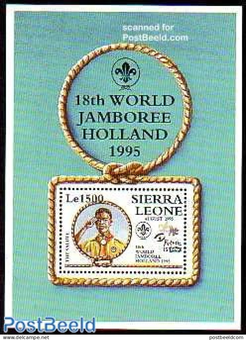 Sierra Leone 1995 World Jamboree Netherlands S/s, Mint NH, History - Sport - Netherlands & Dutch - Scouting - Geography