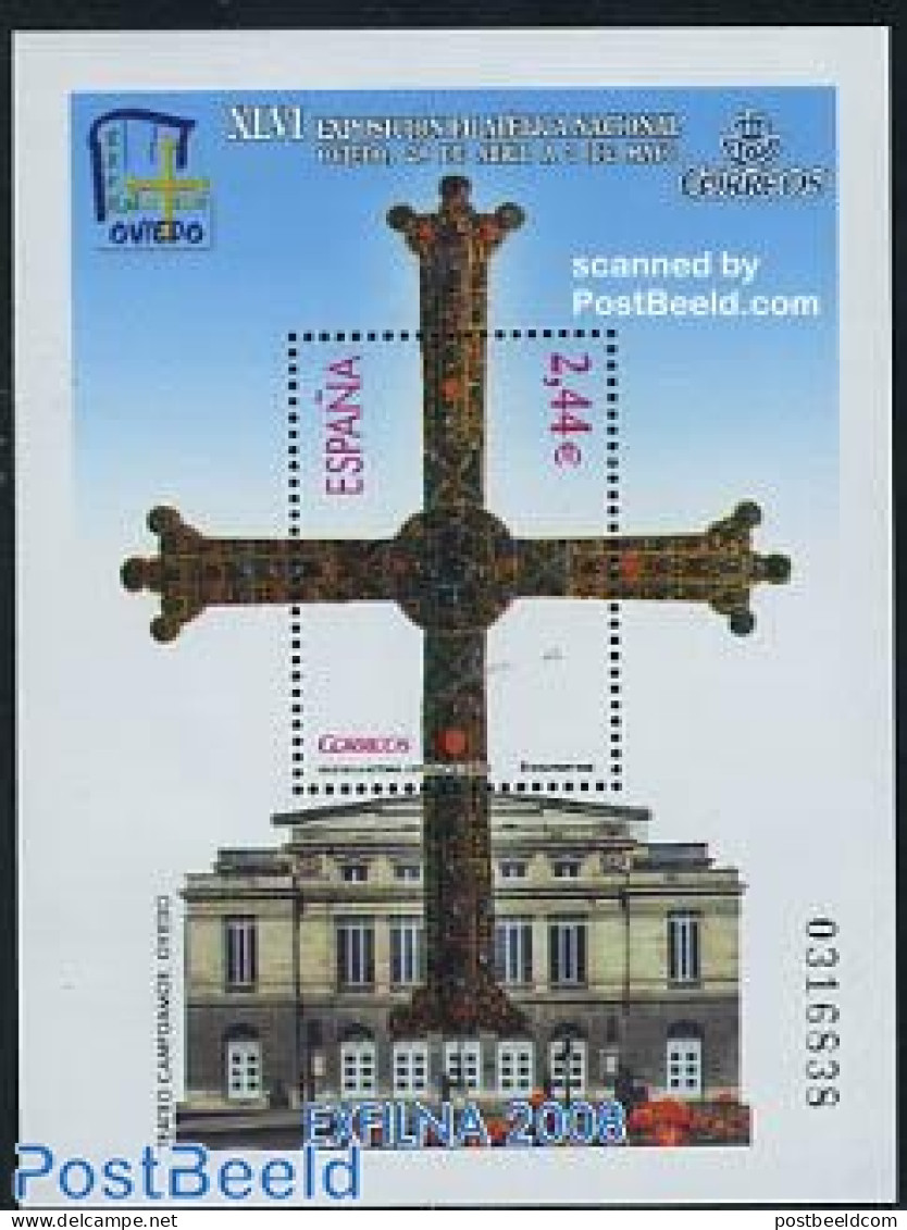 Spain 2008 Oviedo Philatelic Exposition S/s, Mint NH, Religion - Religion - Unused Stamps