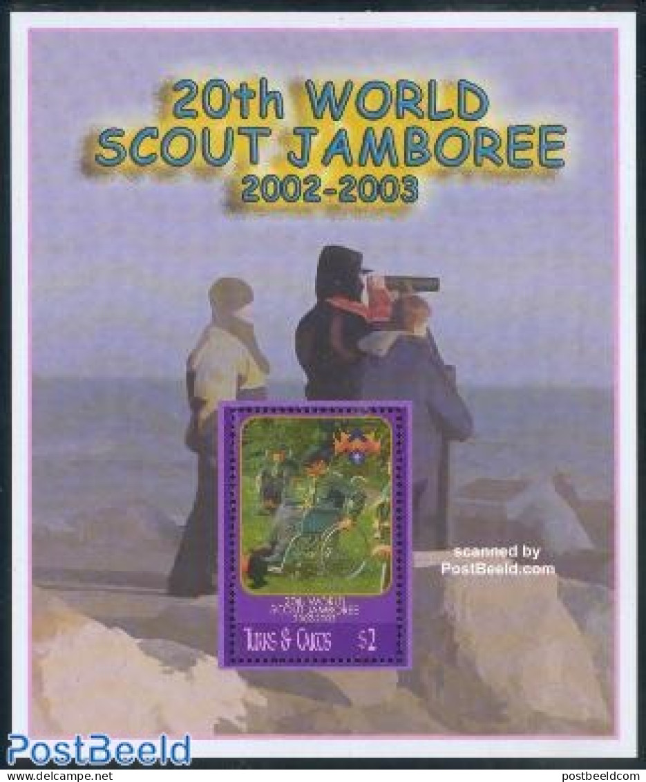 Turks And Caicos Islands 2002 World Jamboree S/s, Mint NH, Health - Sport - Disabled Persons - Scouting - Behinderungen
