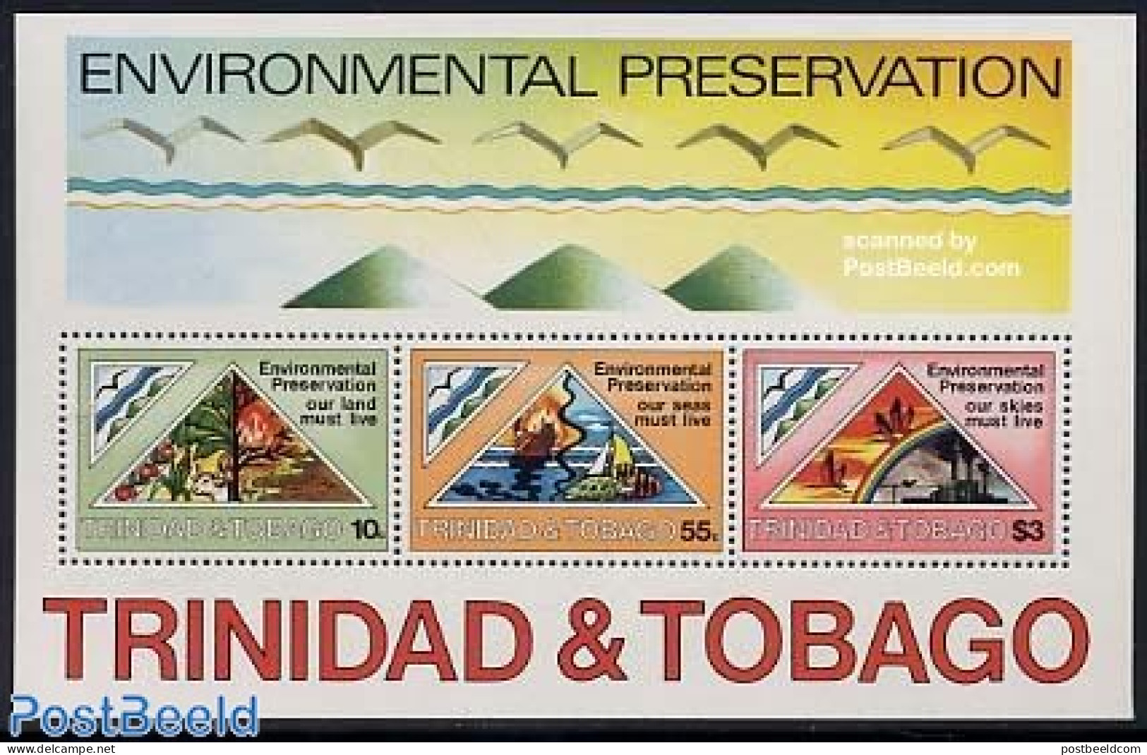 Trinidad & Tobago 1981 Environment Protection S/s, Mint NH, Nature - Transport - Environment - Fire Fighters & Prevent.. - Protection De L'environnement & Climat