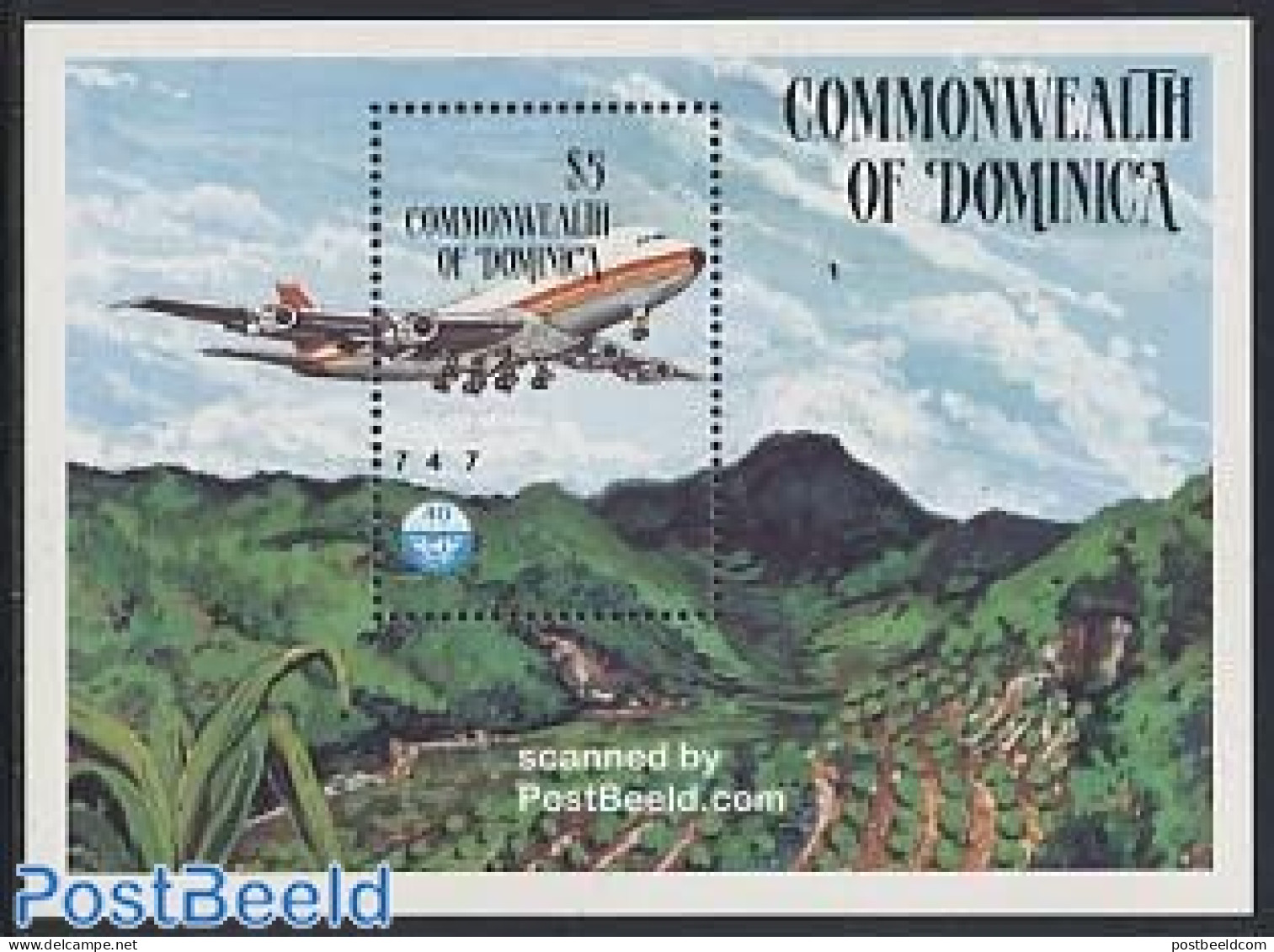 Dominica 1984 ICAO S/s, Mint NH, Transport - Aircraft & Aviation - Vliegtuigen