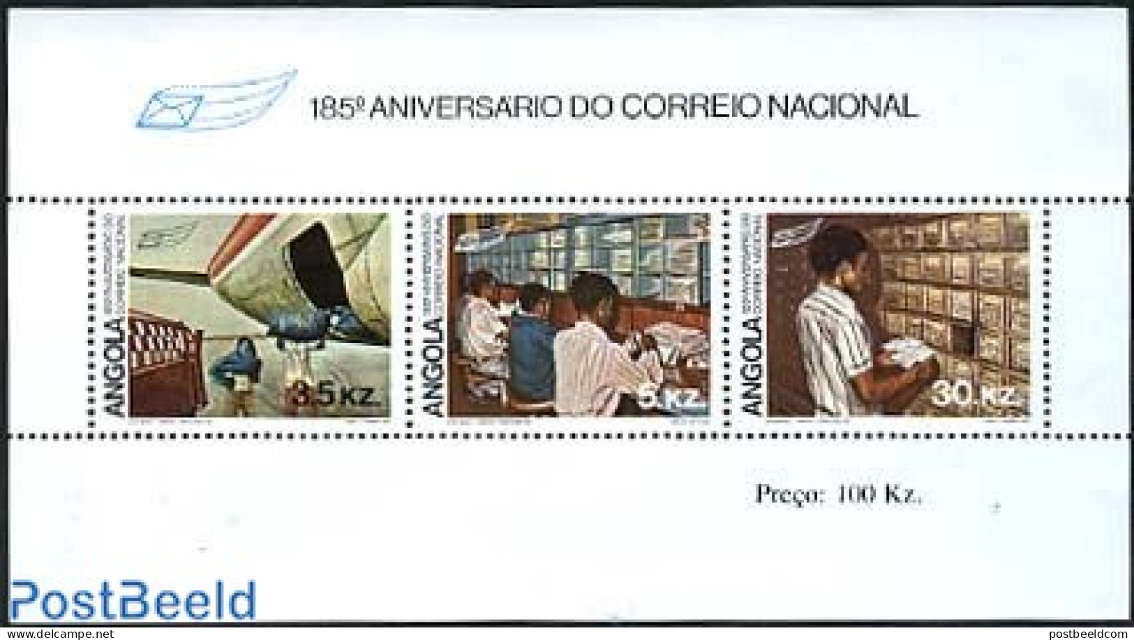 Angola 1983 Postal Services S/s, Mint NH, Post - Post