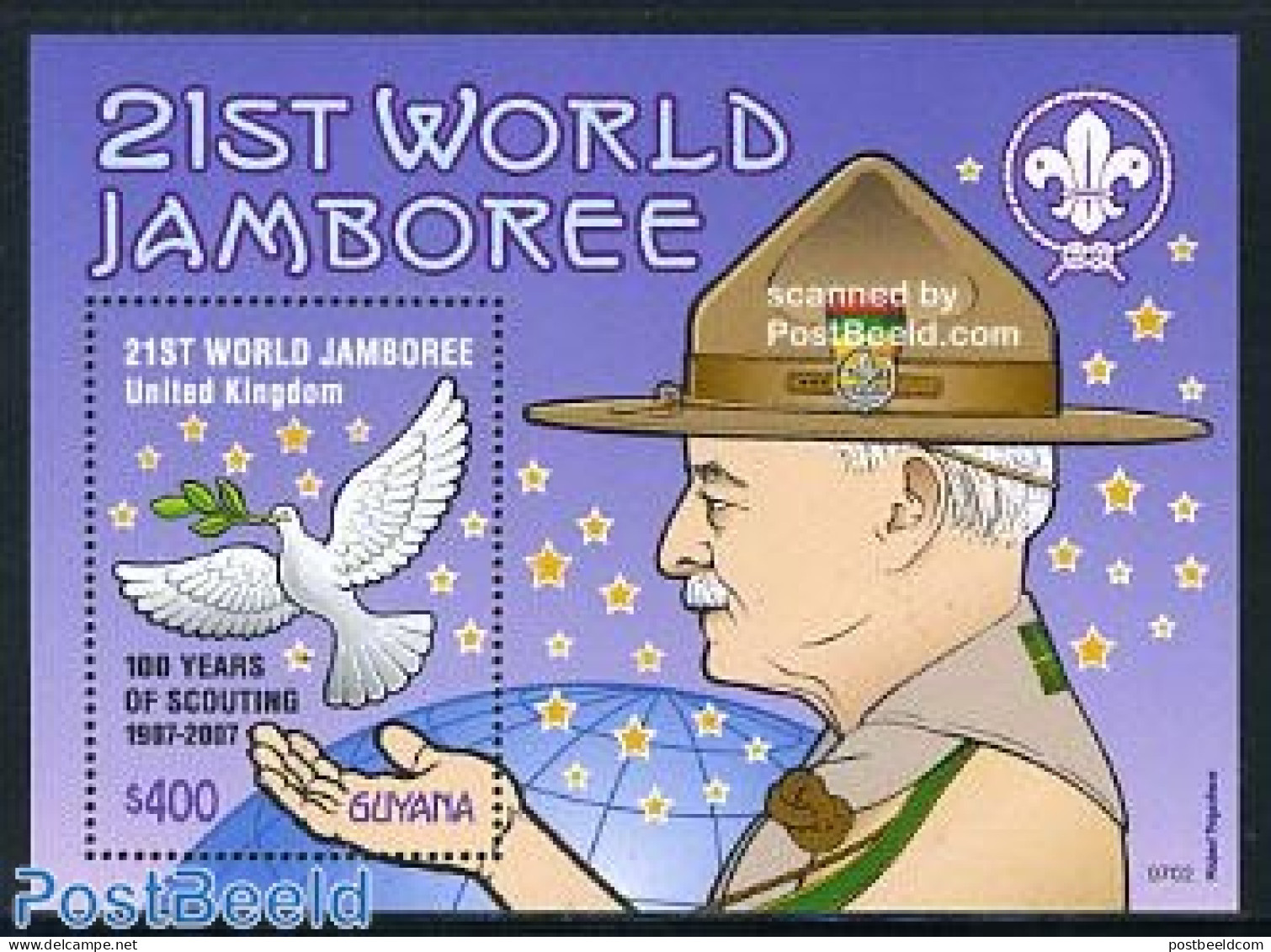 Guyana 2007 21st World Jamboree S/s, Mint NH, Sport - Scouting - Guiana (1966-...)