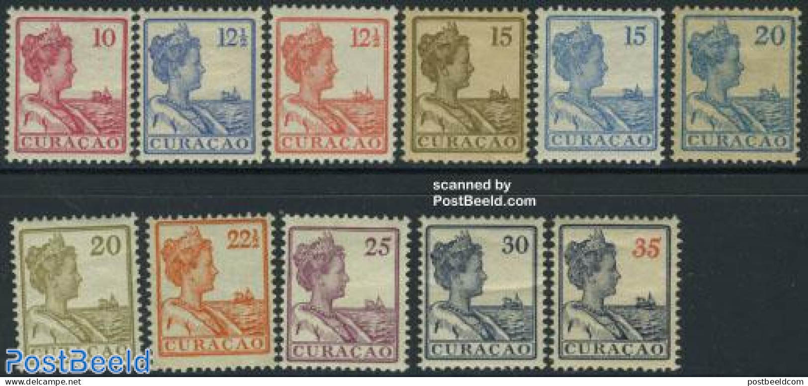 Netherlands Antilles 1915 Definitives, Wilhelmina 11v, Mint NH, History - Transport - Kings & Queens (Royalty) - Ships.. - Koniklijke Families