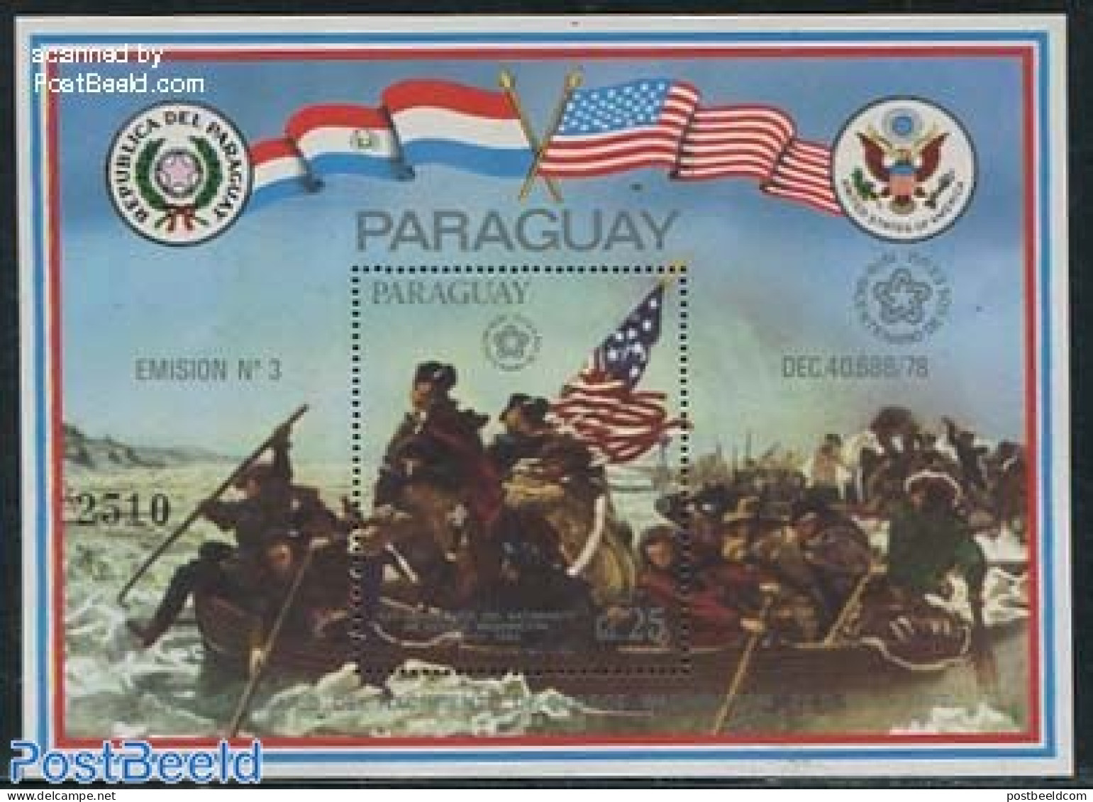 Paraguay 1981 Washington S/s, Mint NH, History - American Presidents - Paraguay